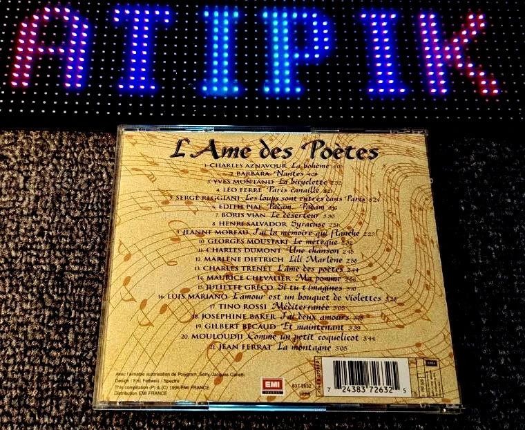 L'Âme Des Poètes - 21 Légendes Françaises - Piaf Aznavour Ferré Trenet 🎉 – photo 2